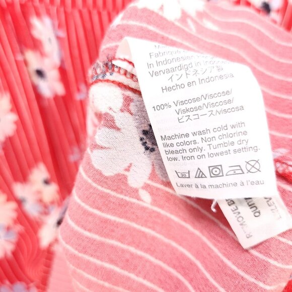 Madewell Rhyme Top in Daisy Society Blouse Size XS Flowy Drape Style Oversized - Picture 12 of 13